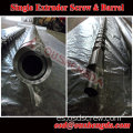 Tornillo y barril de extrusora simple de 140 mm (tornillo y barril para extrusora de pvc / pe reciclado)
